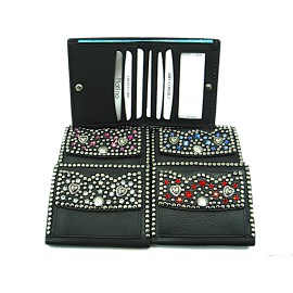 Strass Geldbörse Mini Classic 2 blau
