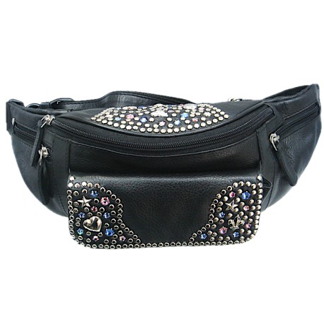 Bauchtasche Neu Vanessa rosa/blau